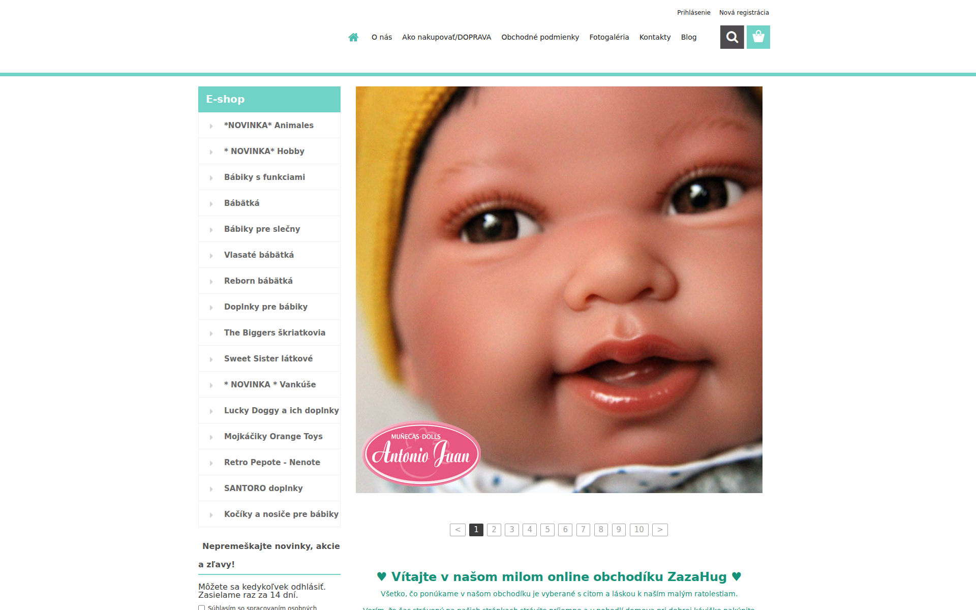 Náhľad webovej stránky zazahug.sk | Screenshot domény