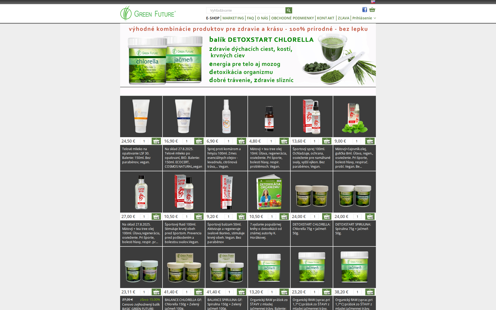 Náhľad webu zdravieprevas.sk