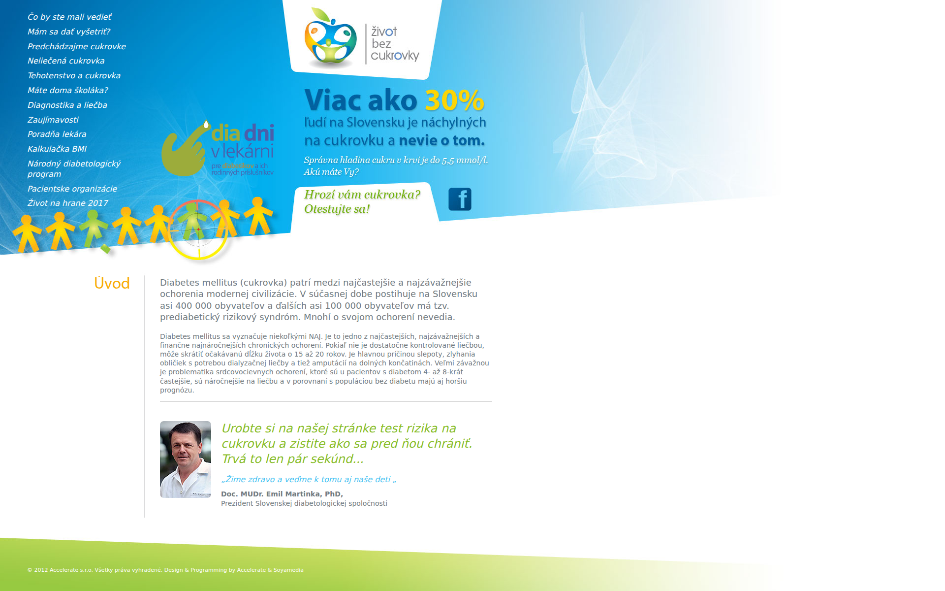 Náhľad webu zivotbezcukrovky.sk