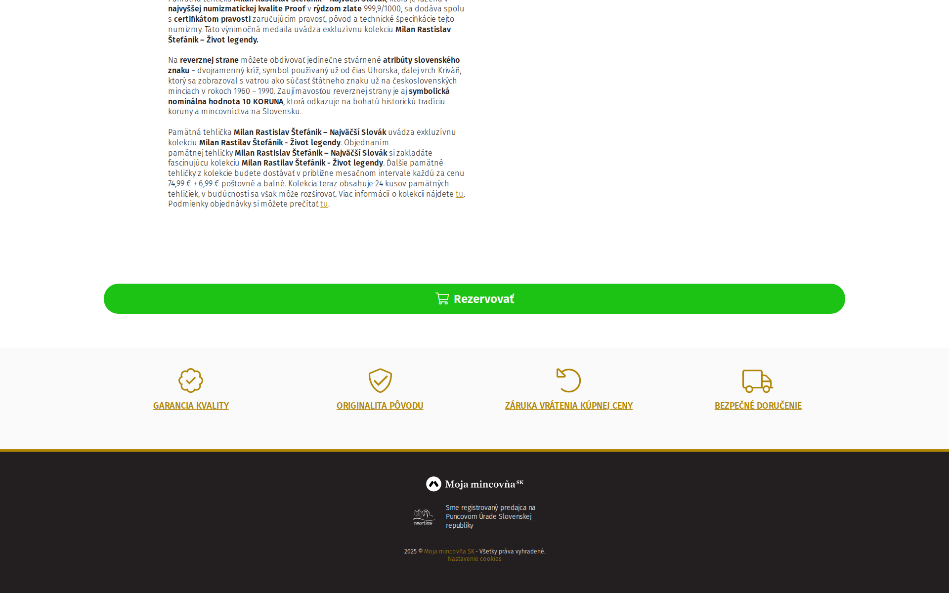 Náhľad webu zlata-razba.sk