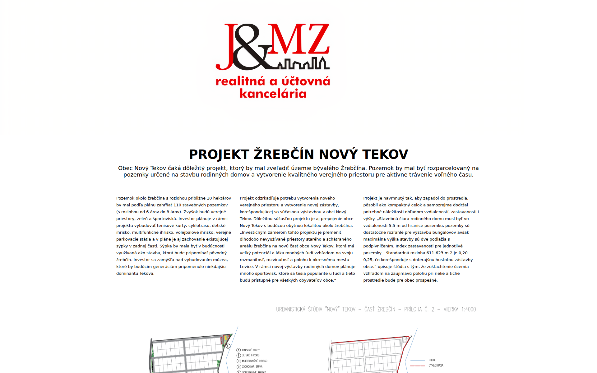 Náhľad webu zrebcin.sk