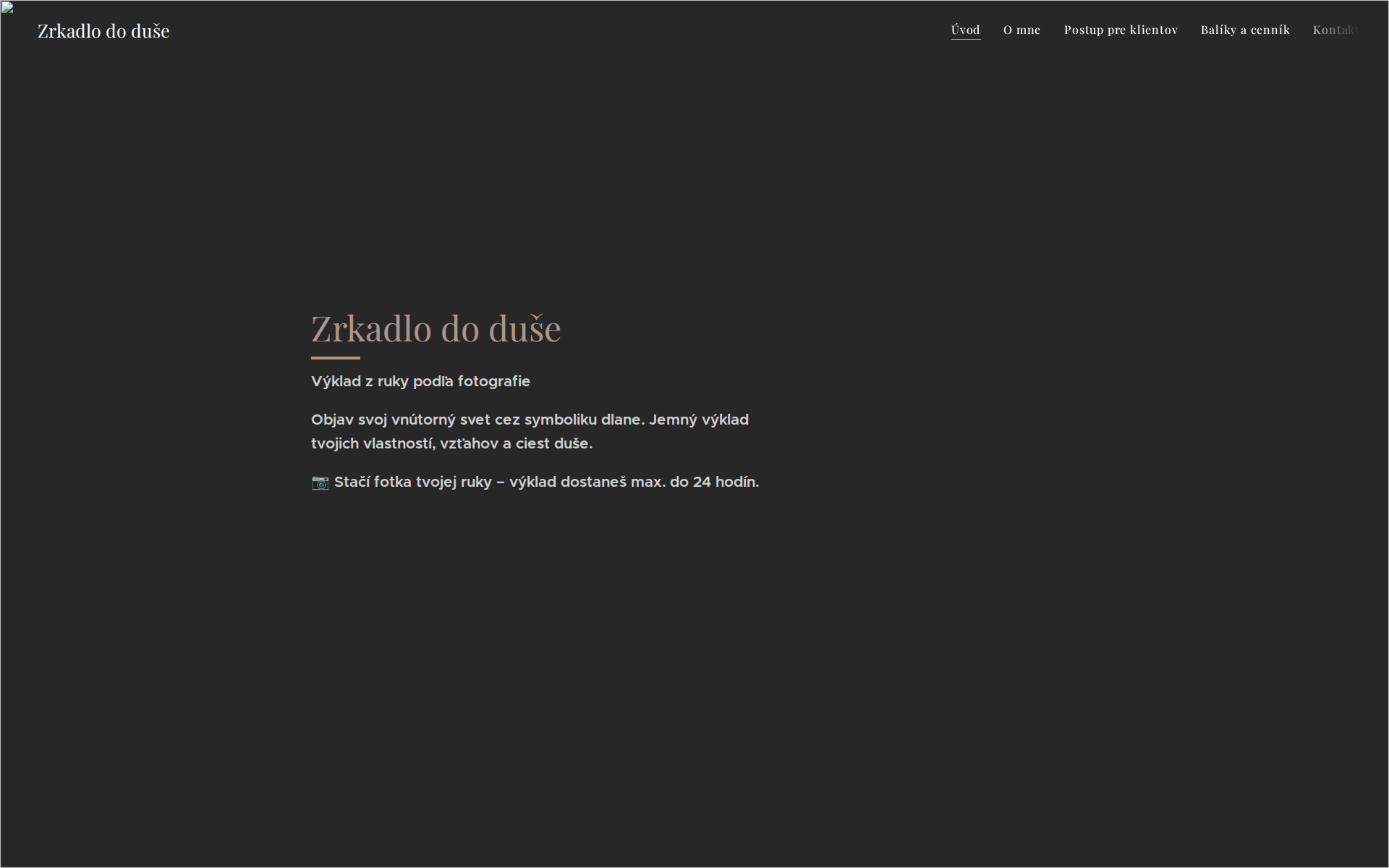 Náhľad webu zrkadlododuse.sk